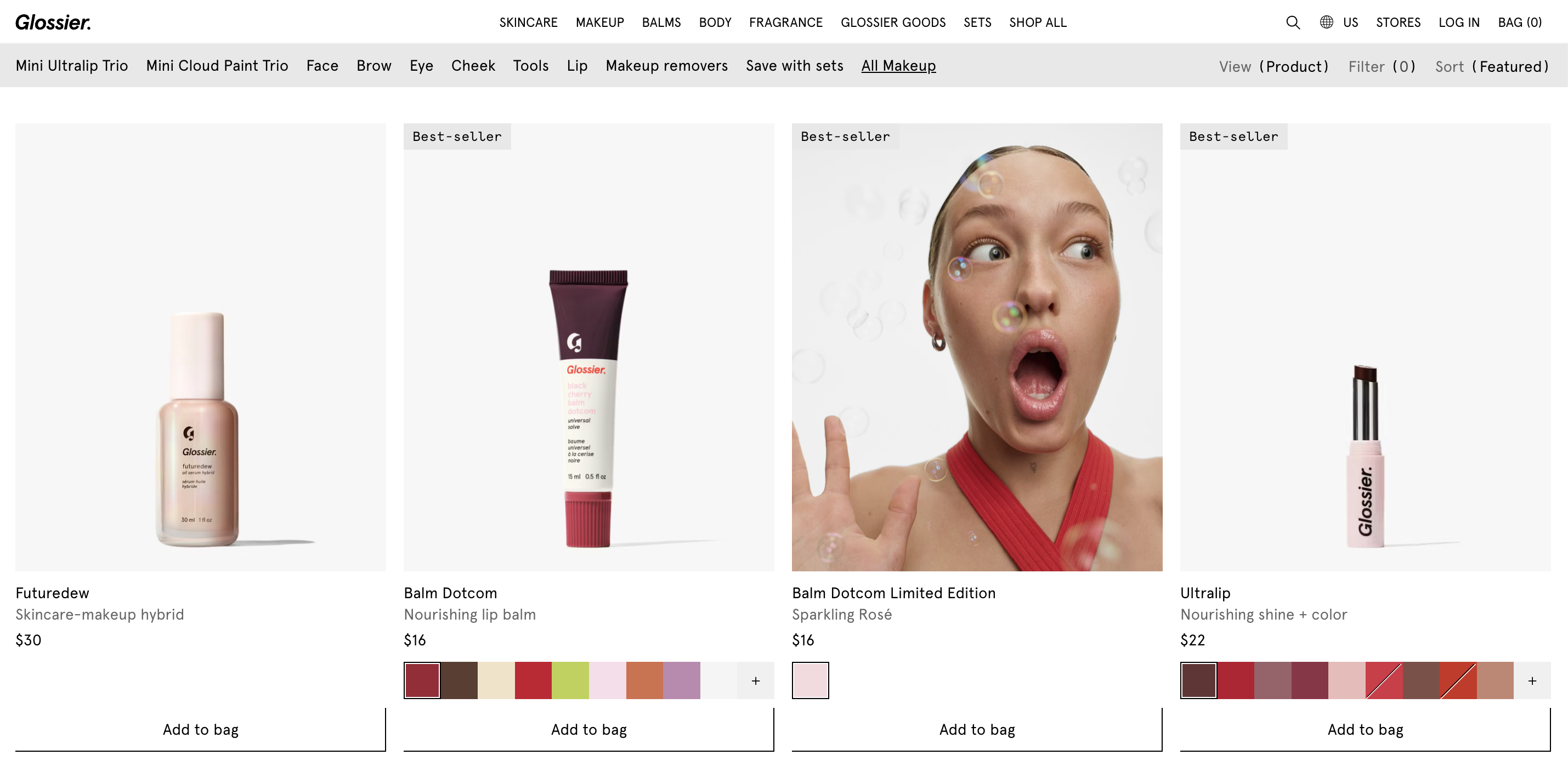 Glossier Website